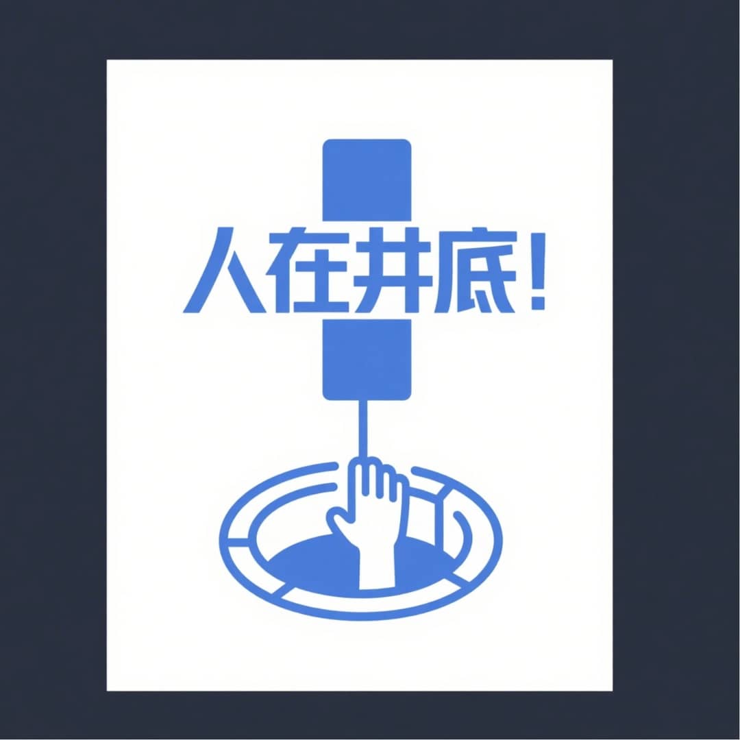 人在井底