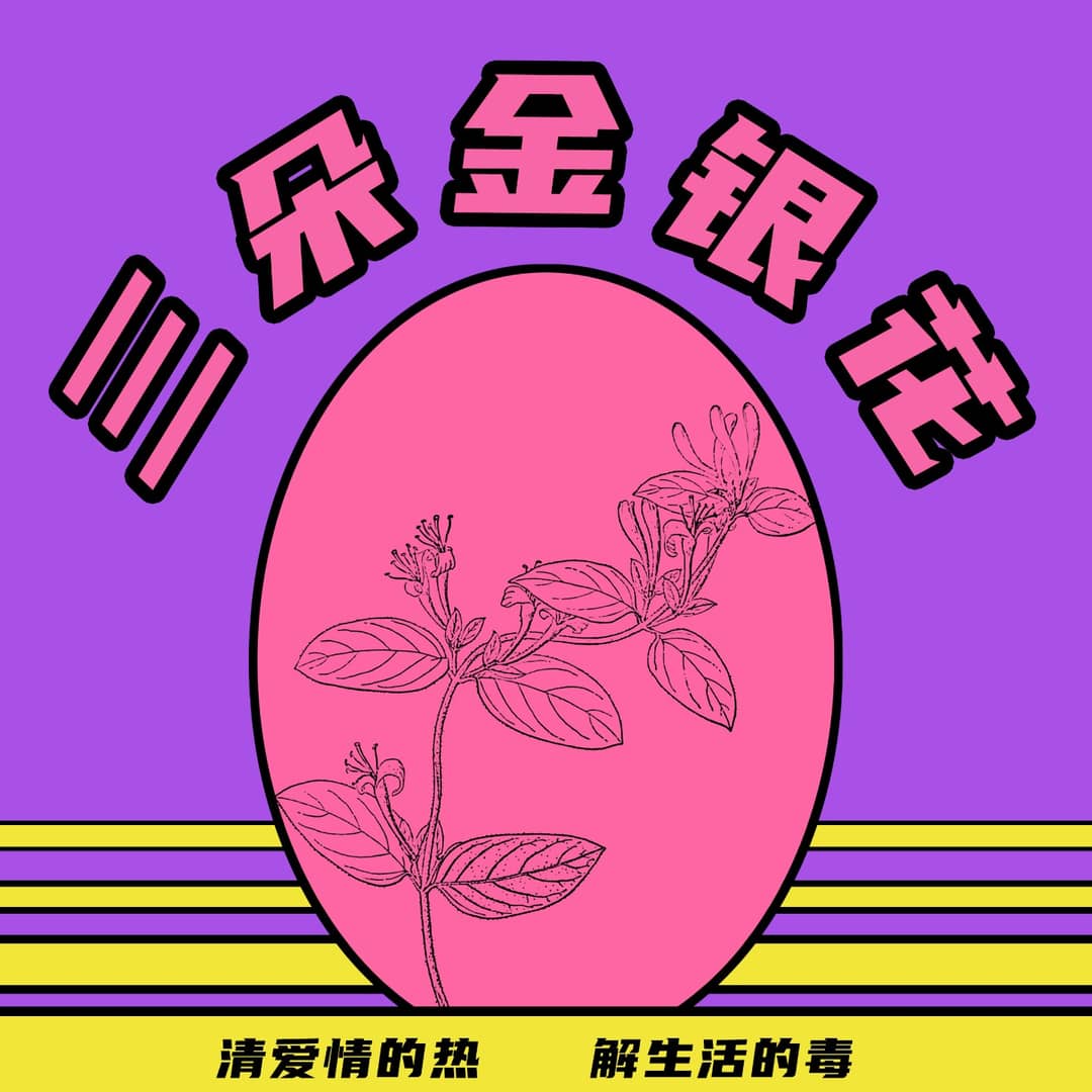 三朵金银花