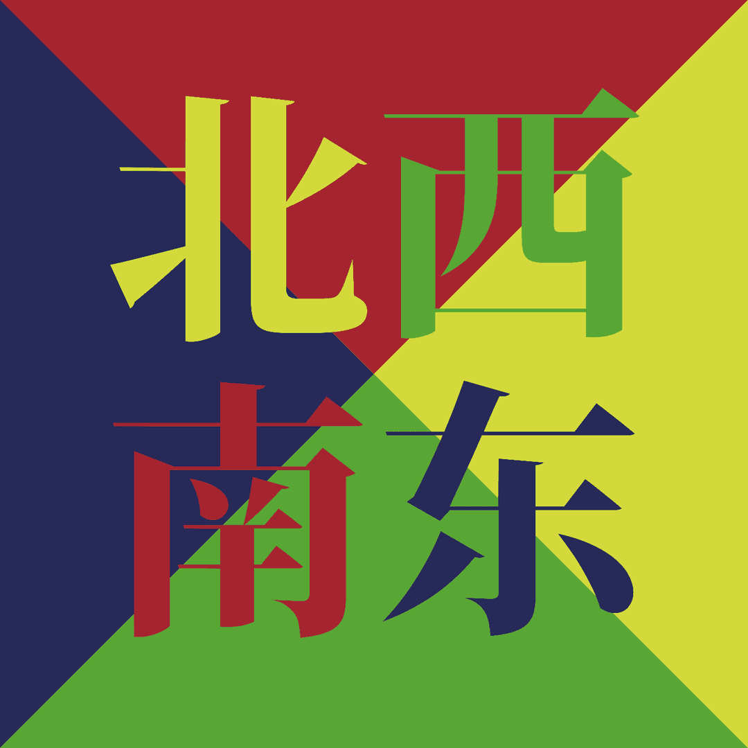 北西南东