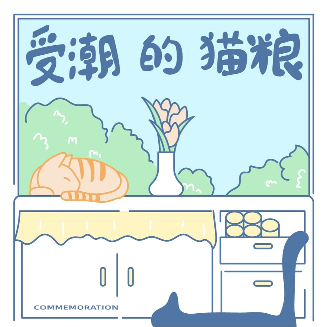 受潮的猫粮
